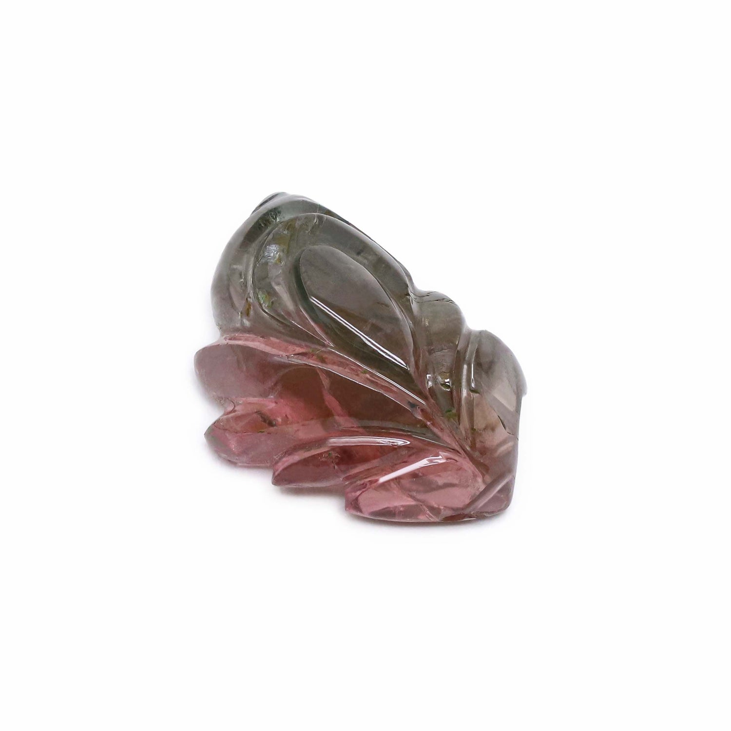 Bi-Color Tourmaline 21x15mm Carved Fancy