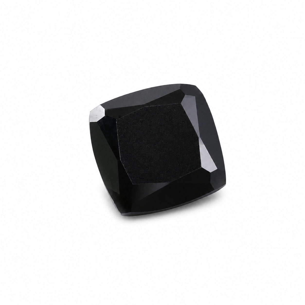 Cubic Zirconia (Black Color) Cushion Faceted