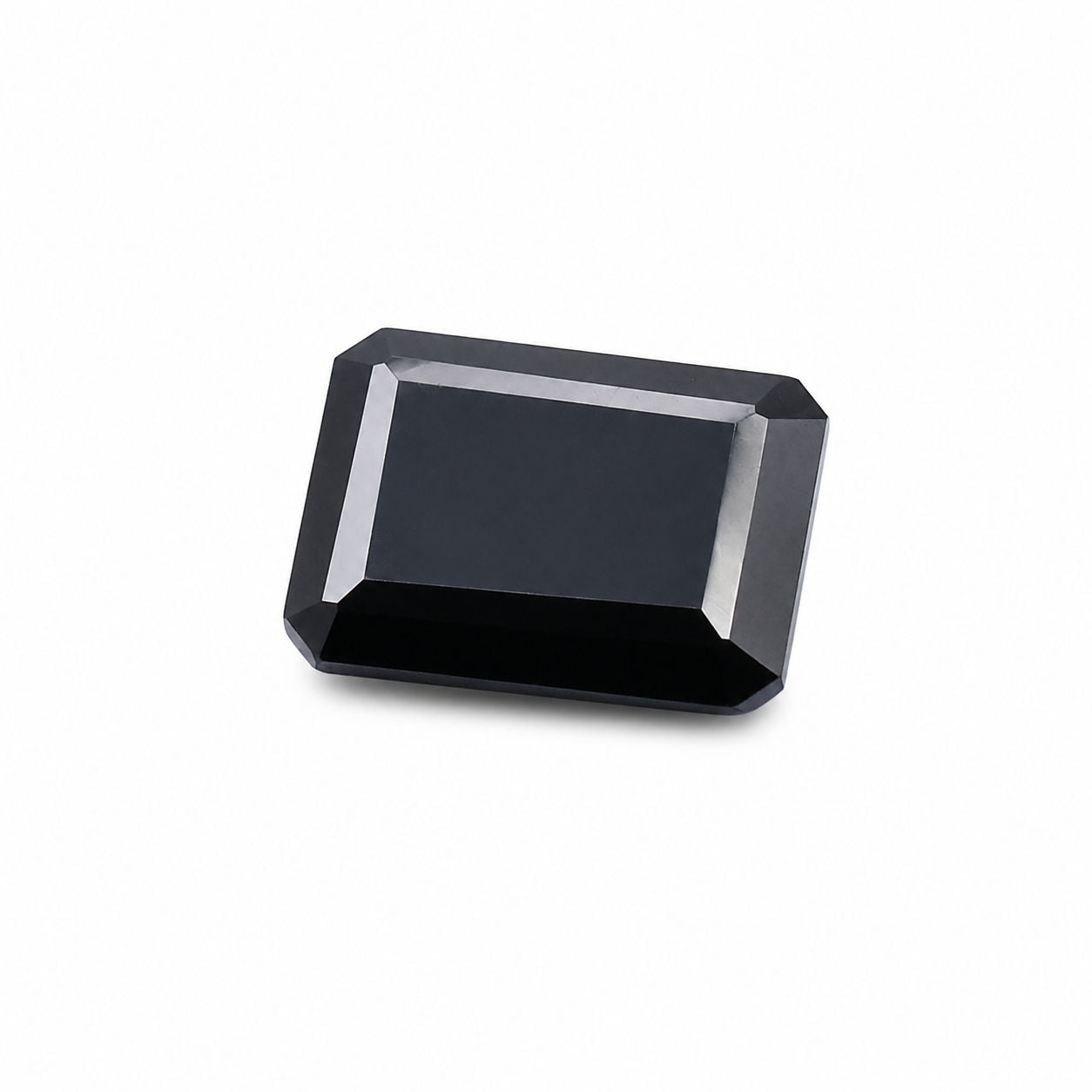 Cubic Zirconia (Black Color) Octagon Faceted