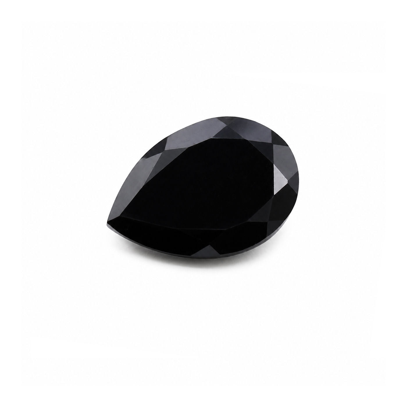 Cubic Zirconia (Black Color) Pear Faceted