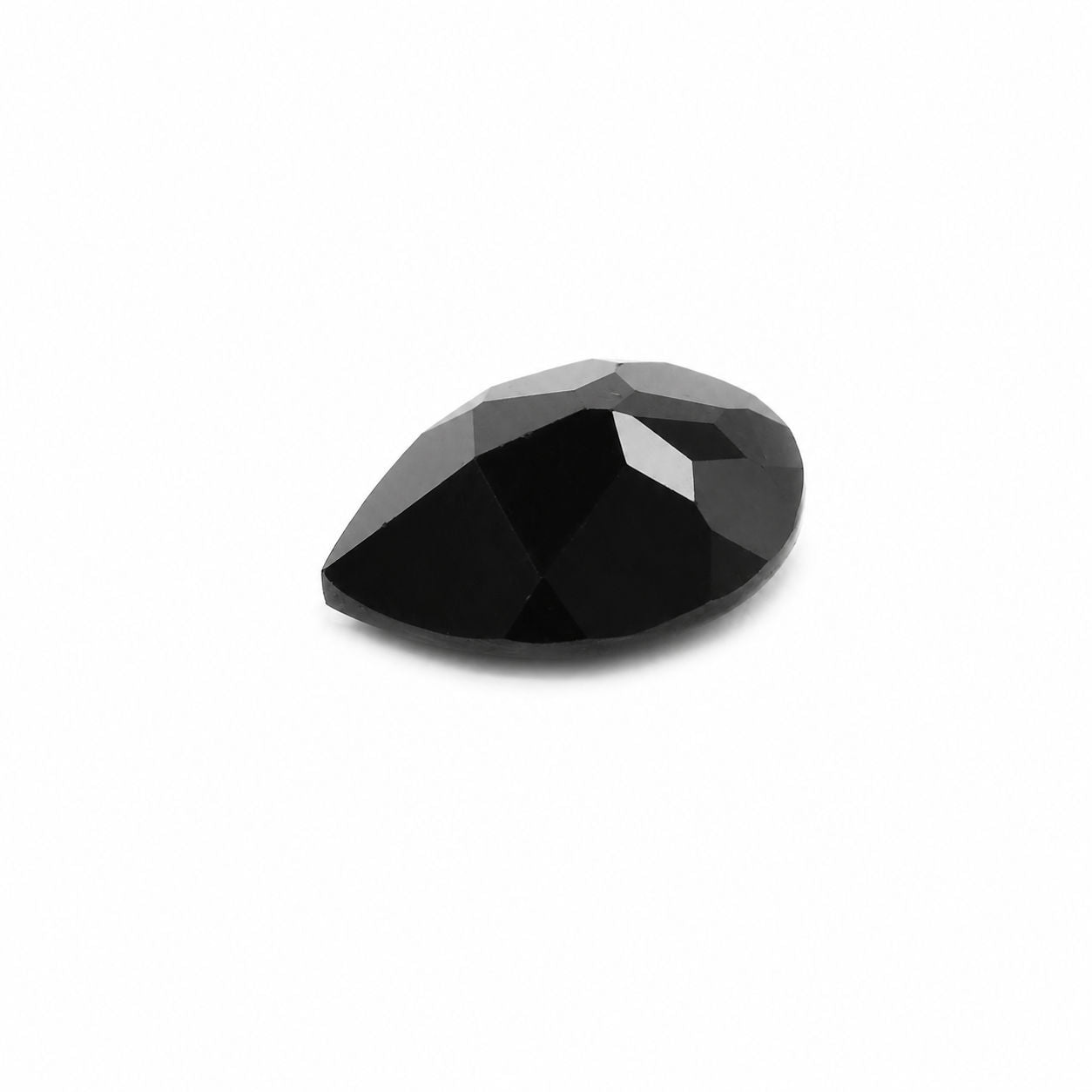 Cubic Zirconia (Black Color) Pear Faceted