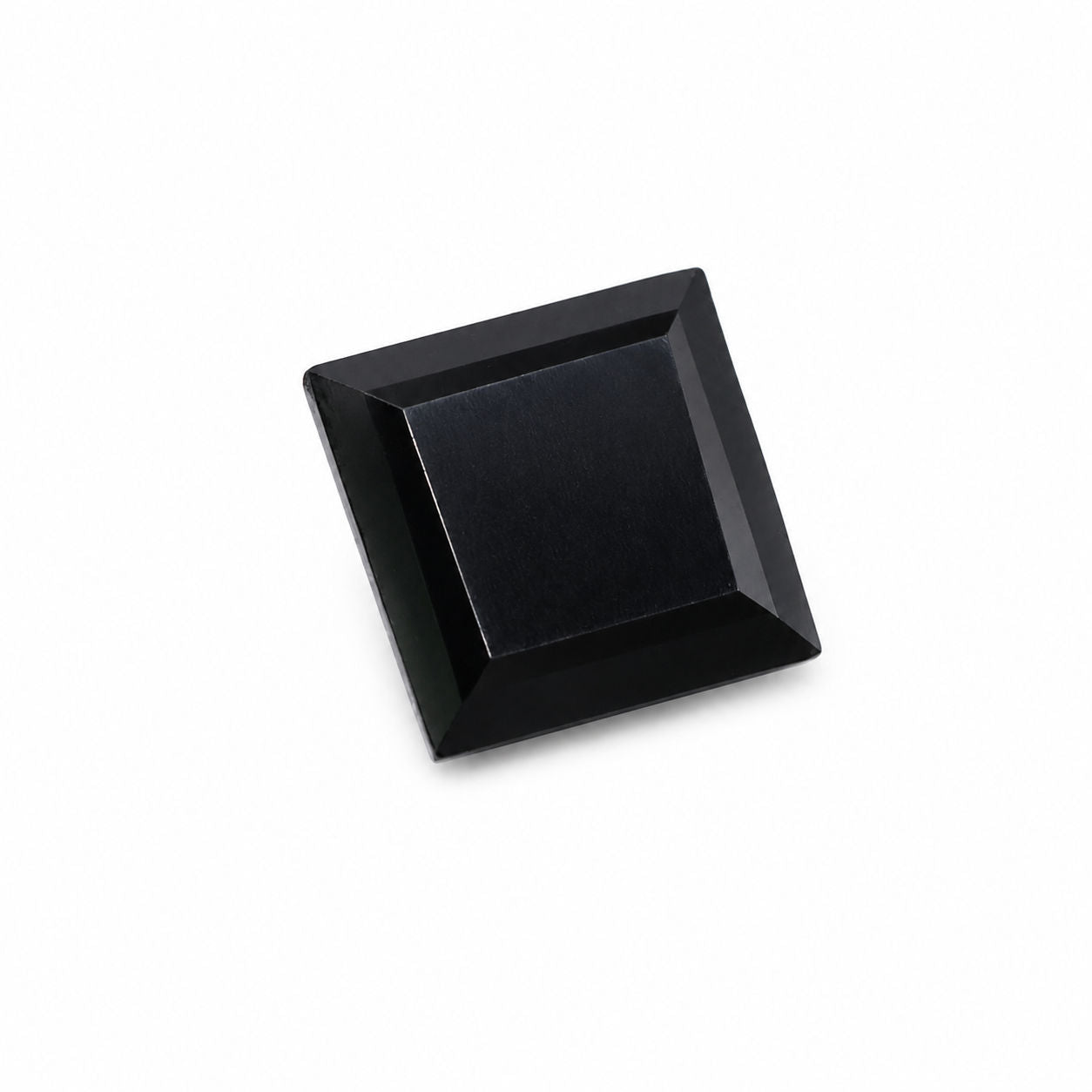 Cubic Zirconia (Black Color) Square Faceted
