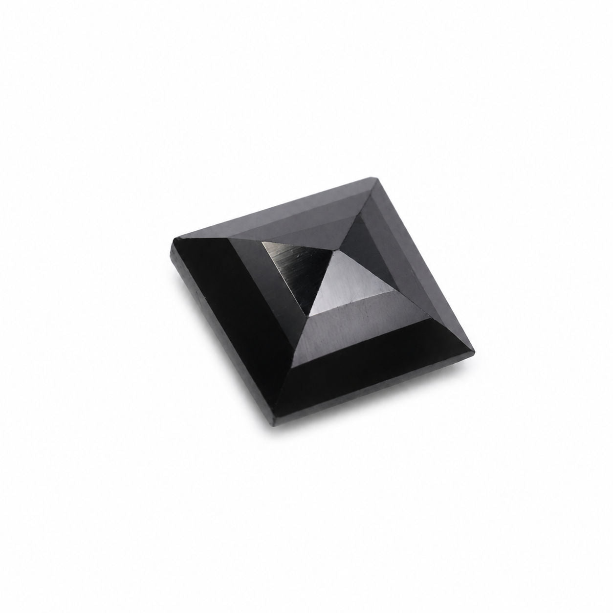 Cubic Zirconia (Black Color) Square Faceted