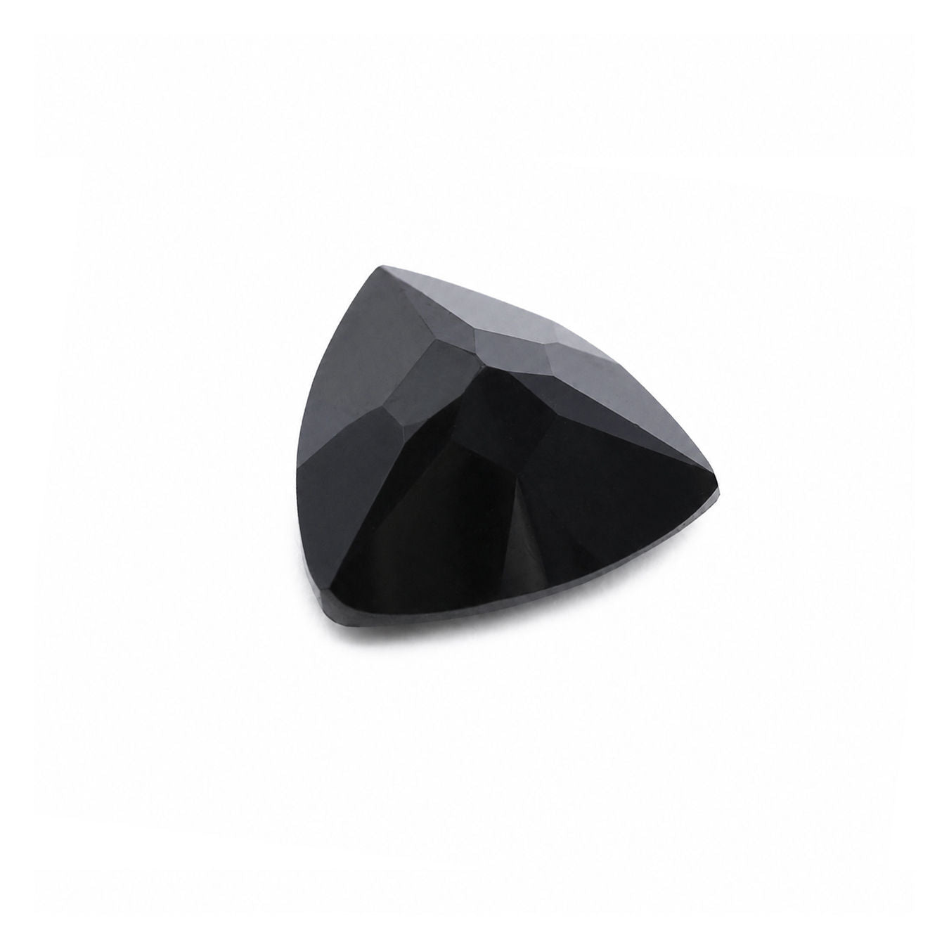 Cubic Zirconia (Black Color) Trillion Faceted
