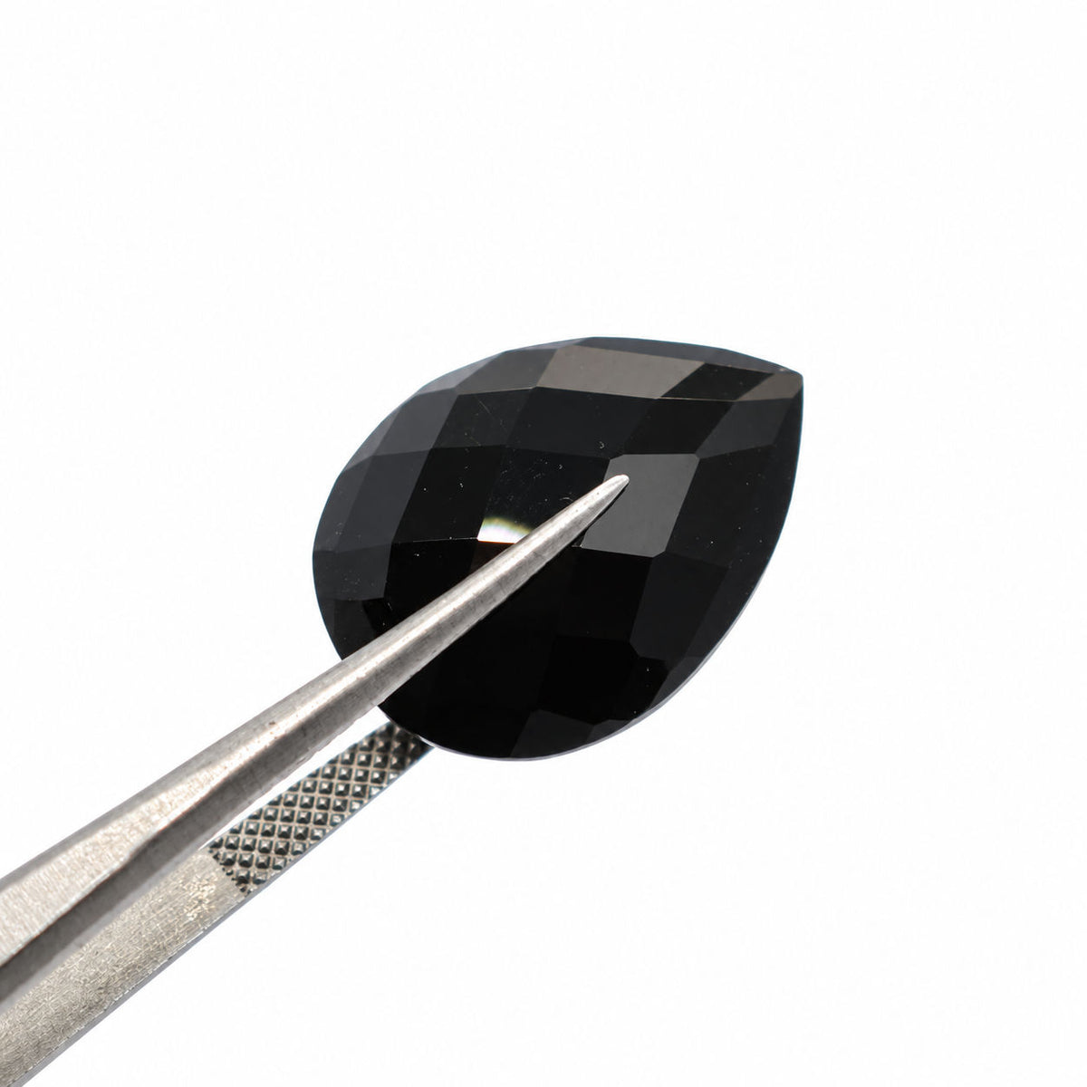 Black Spinel Pear Briolette