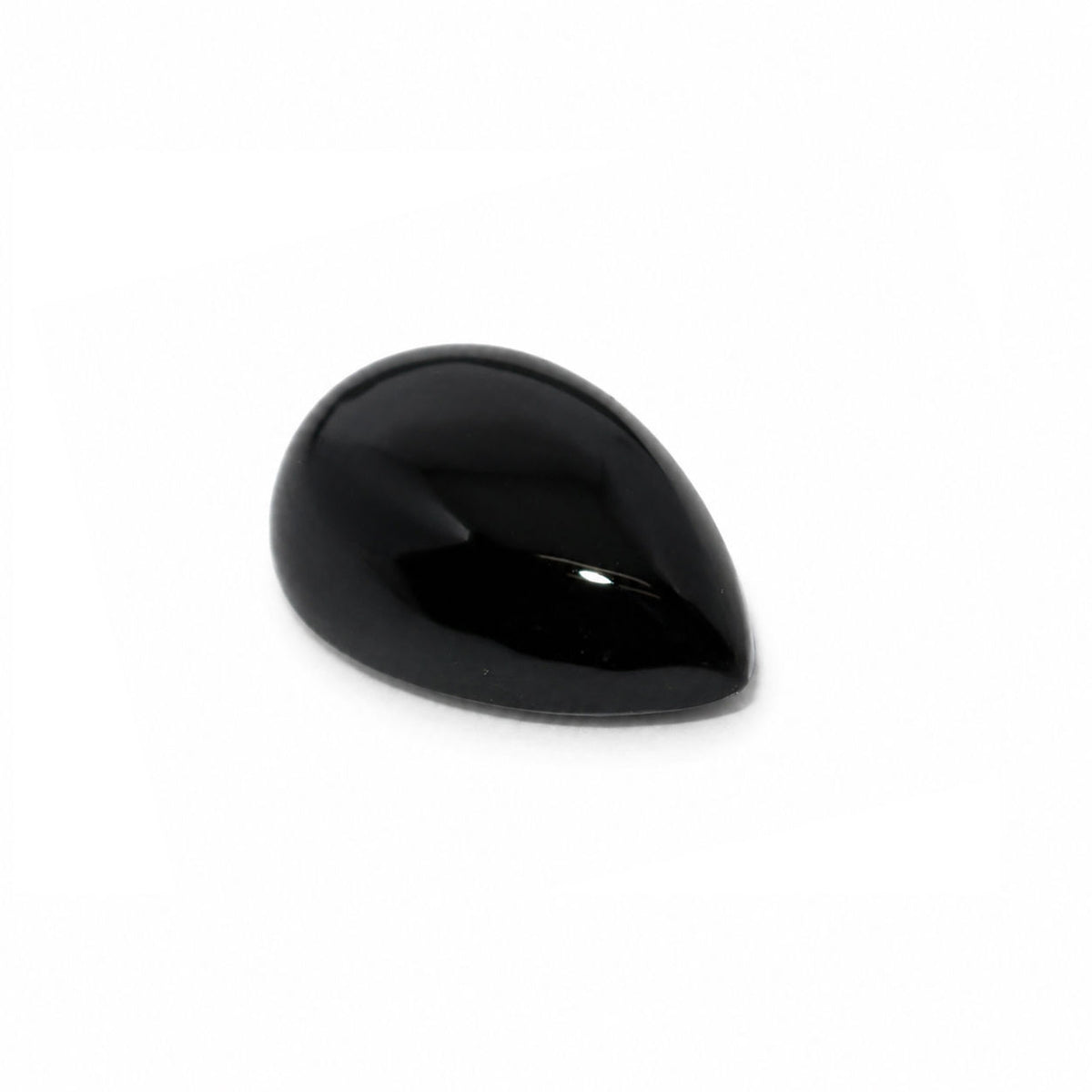 Black Spinel Pear Cabochon