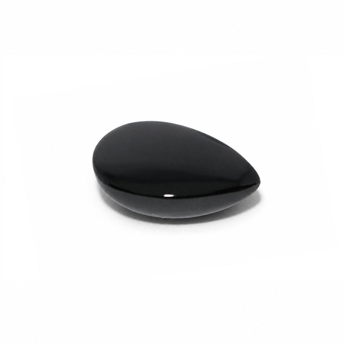 Black Spinel Pear Cabochon