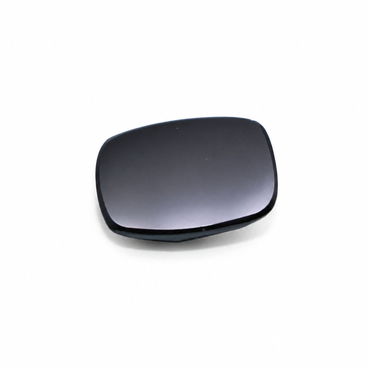 Black Spinel Checker Cutting Elongated Cushion Faceted Cab