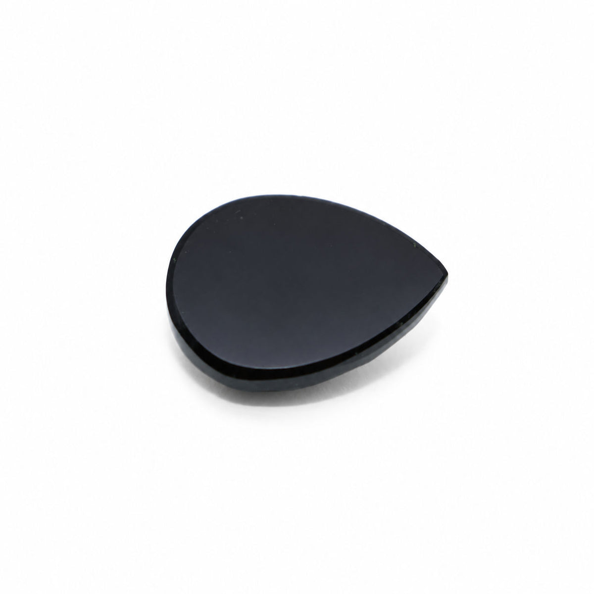 Black Spinel Rose Cutting Pear Faceted Cab