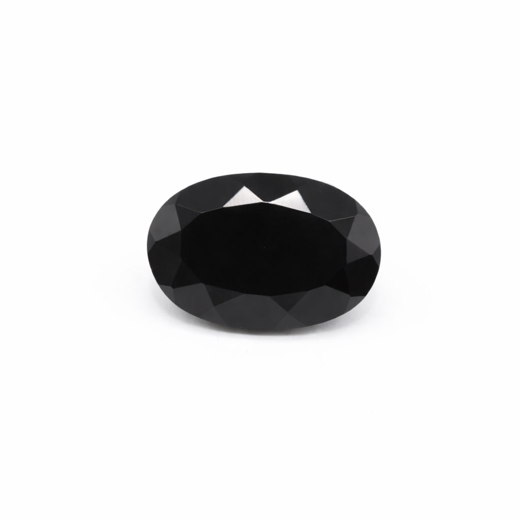 Black Spinel Oval Faceted