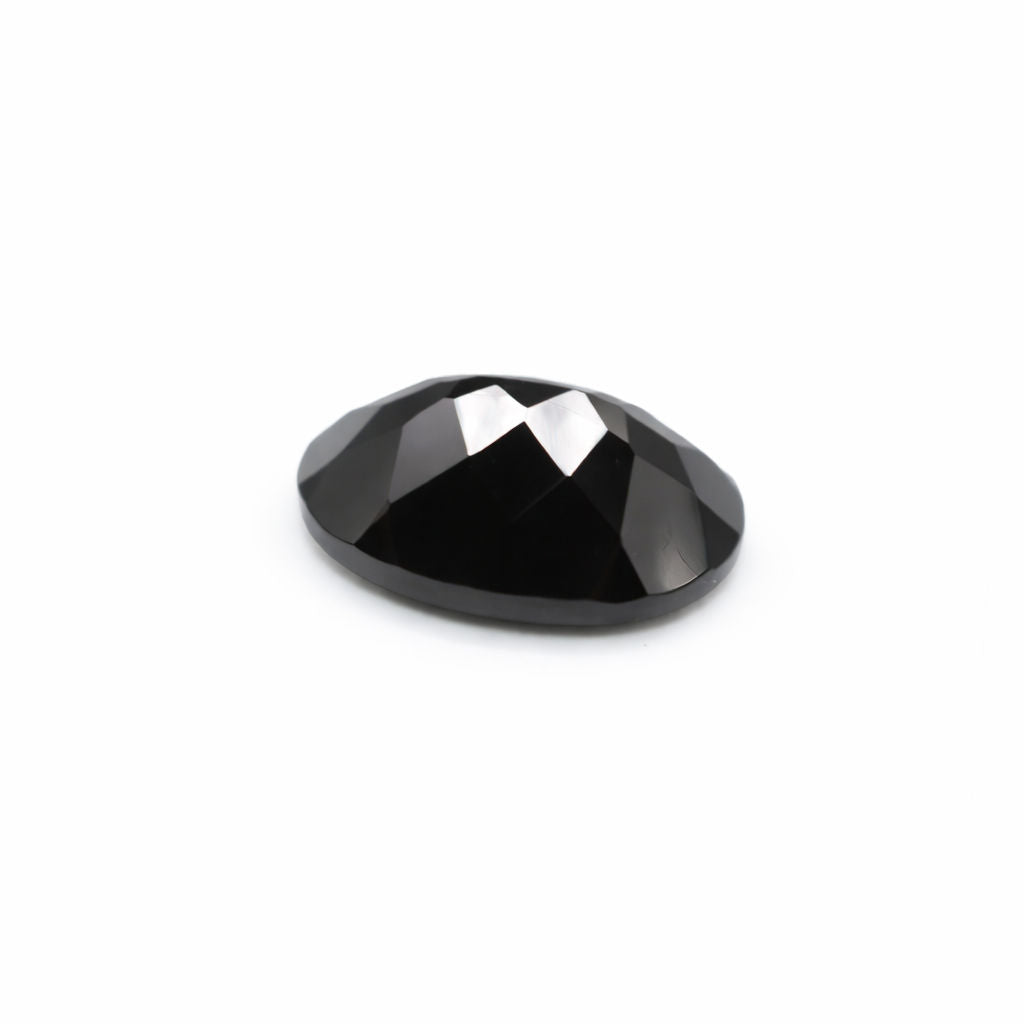 Black Spinel Oval Faceted