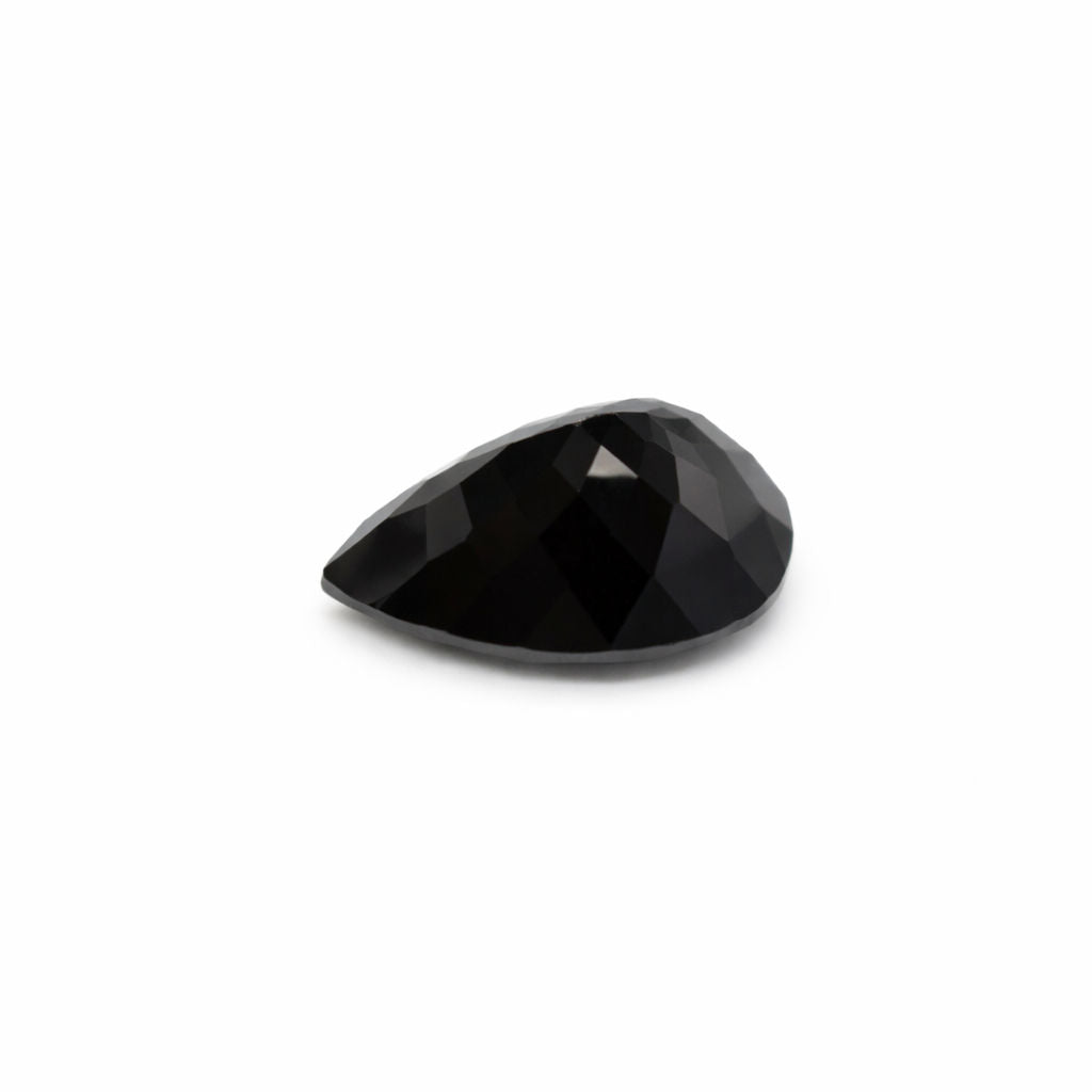 Black Spinel Pear Faceted