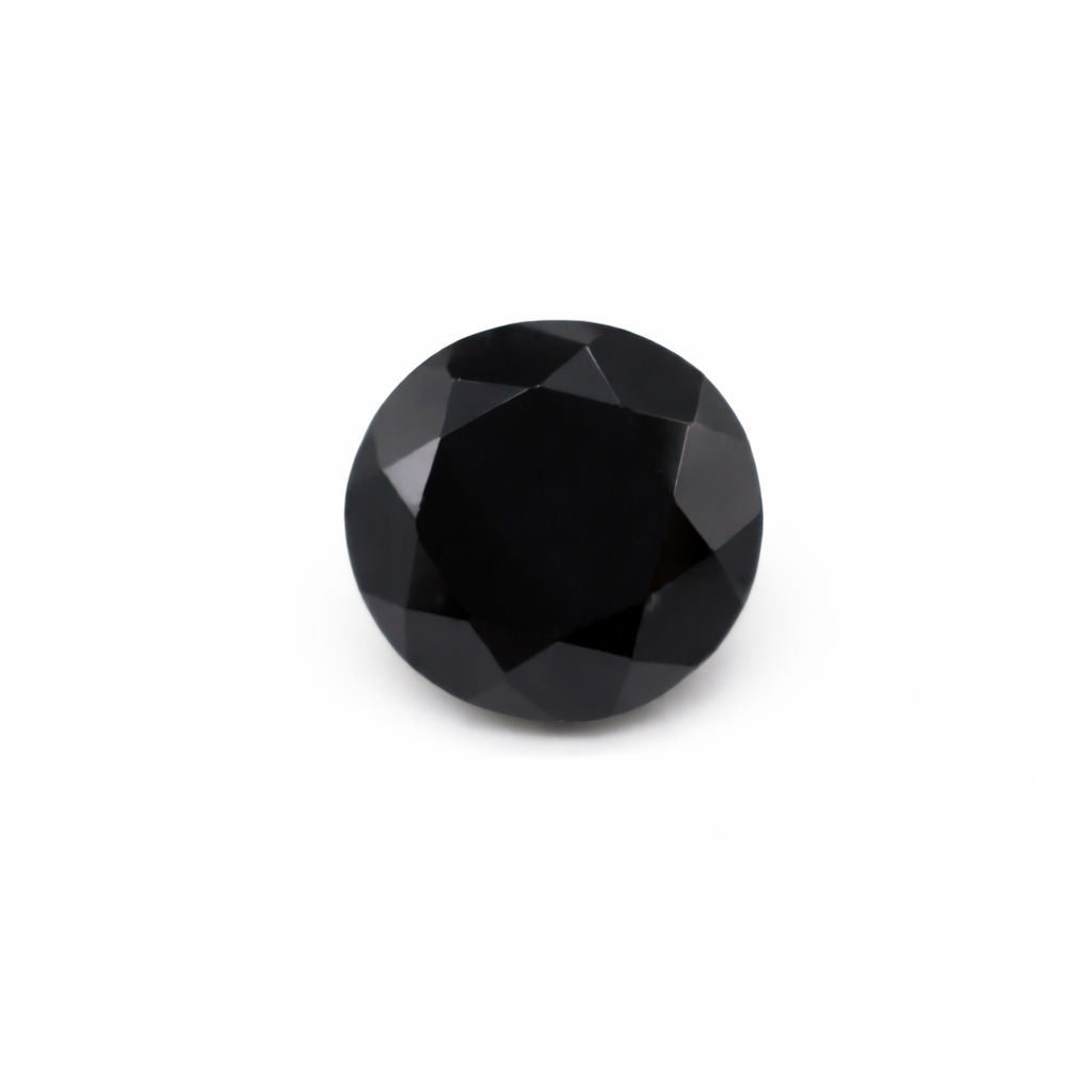 Black Spinel Round Faceted