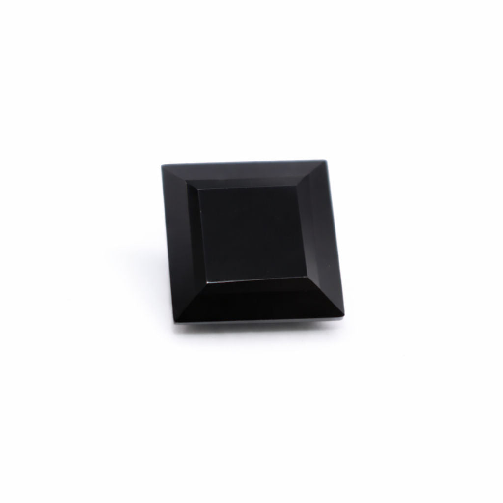 Black Spinel Square Faceted