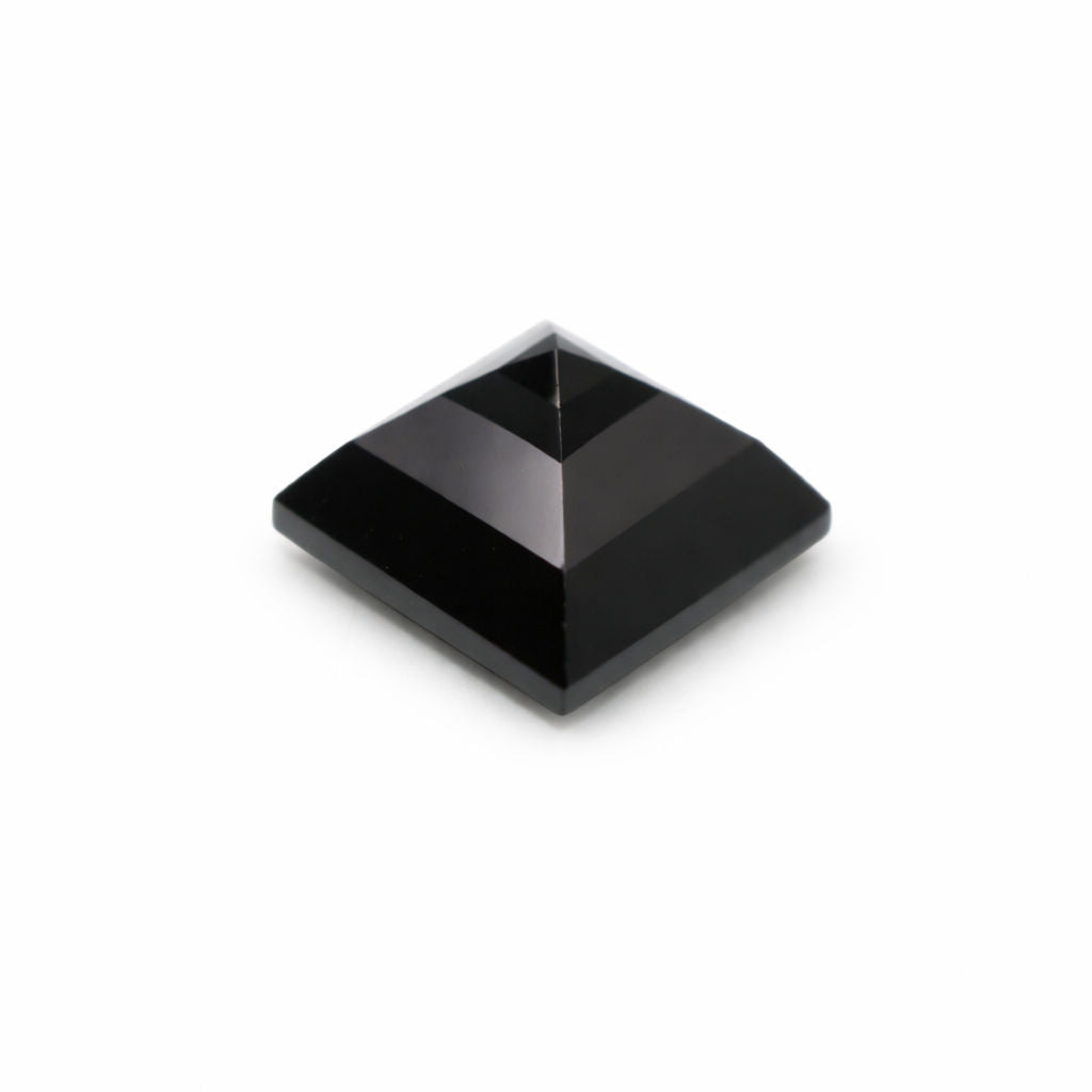 Black Spinel Square Faceted