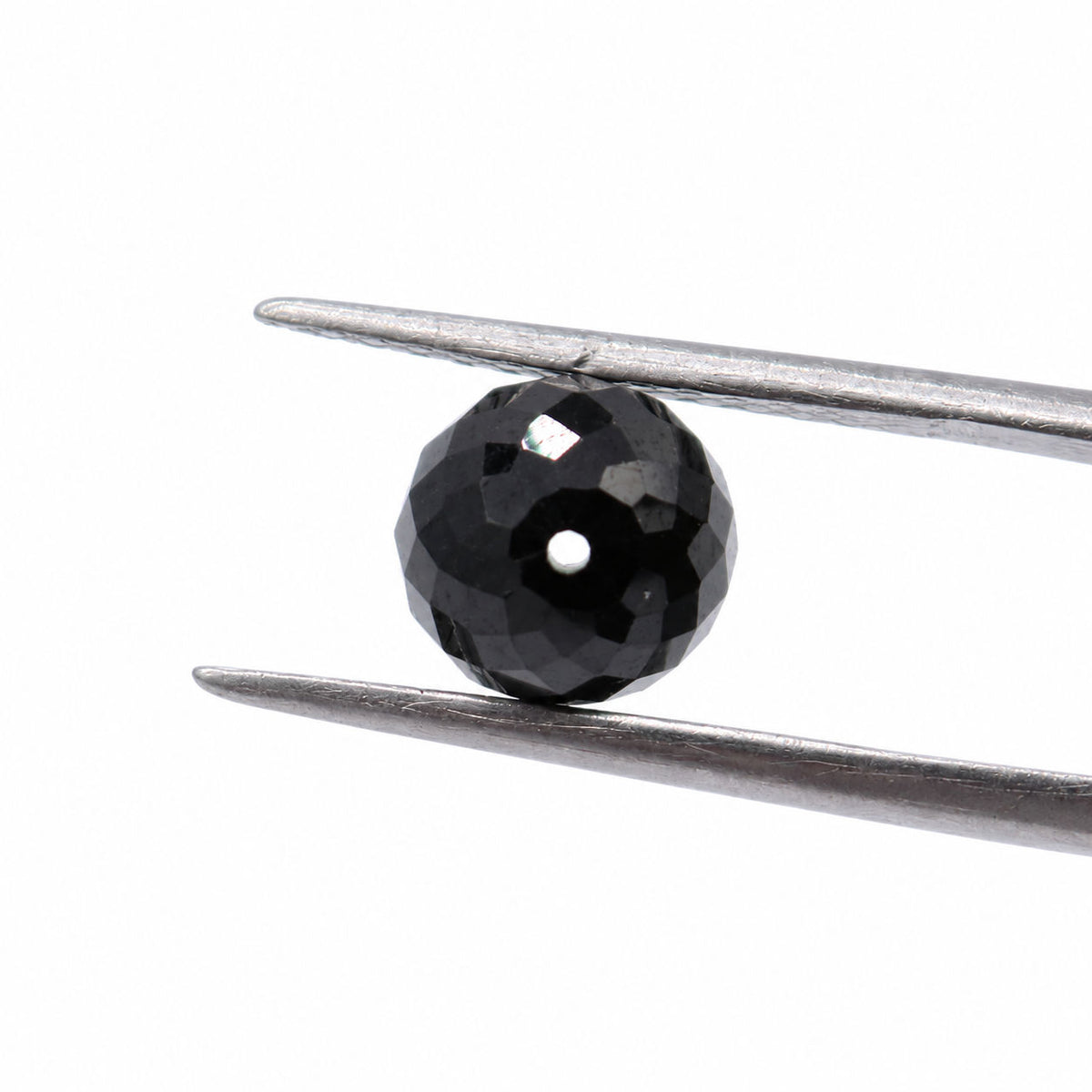 Black Spinel Faceted Round Balls (Full Drill)