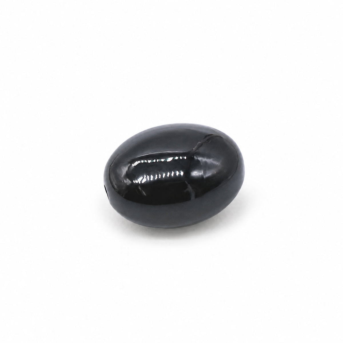 Black Spinel Smooth Oval (Full Drill)