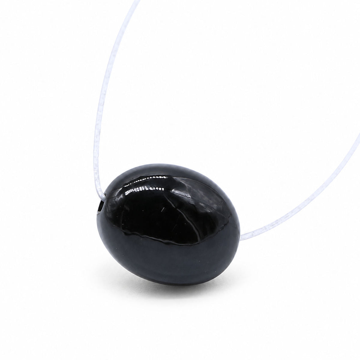 Black Spinel Smooth Oval (Full Drill)
