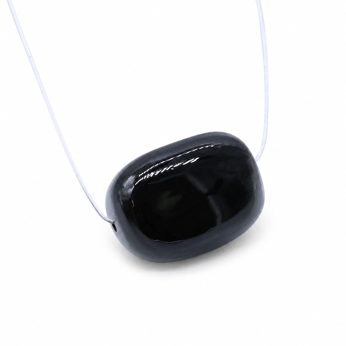 Black Spinel Smooth Tumbled (Full Drill)