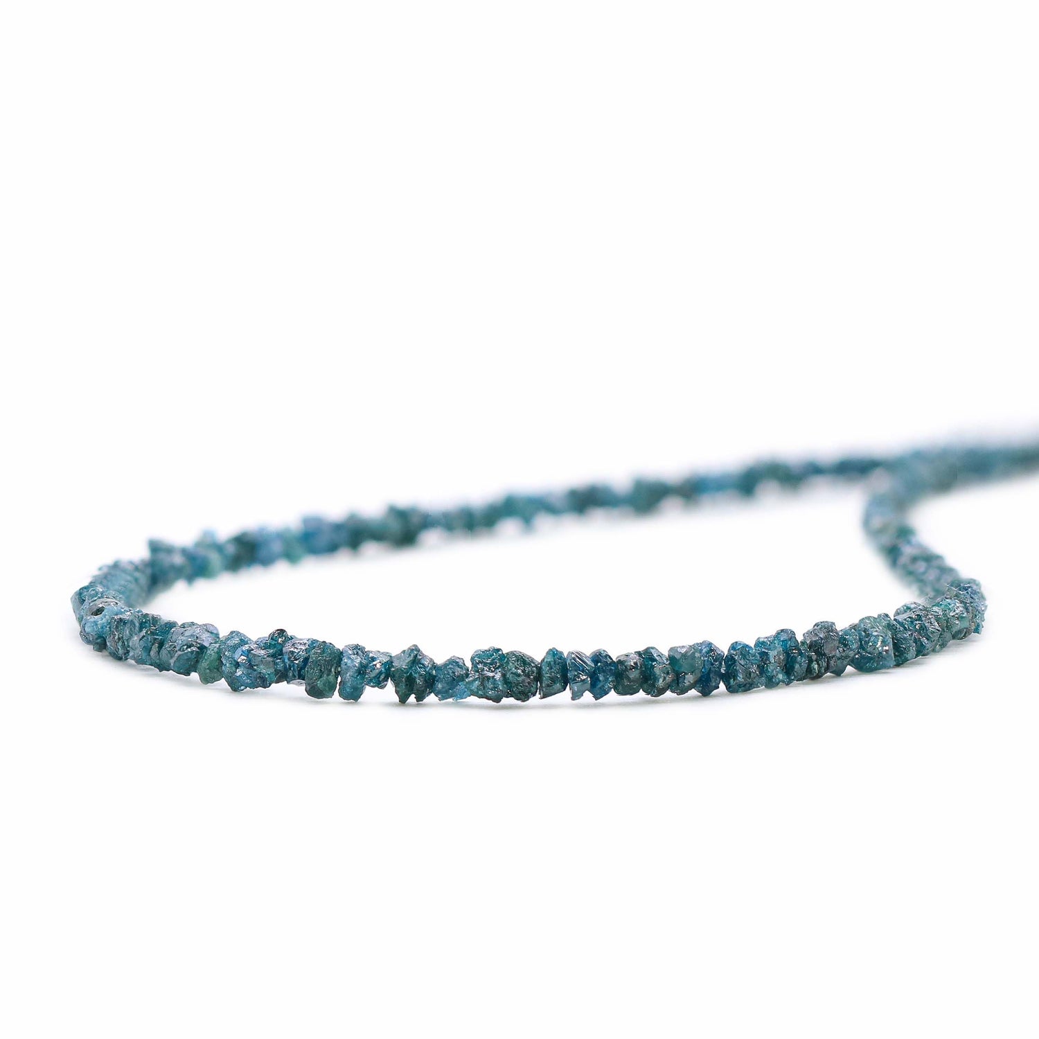 Blue Diamond 3mm to 4mm Raw Uncut Nugget Beads (17 Inch)