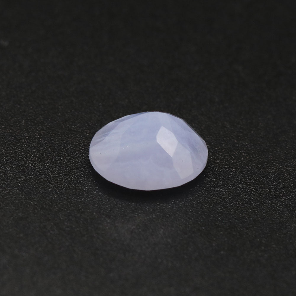 Blue Lace Agate Oval Faceted