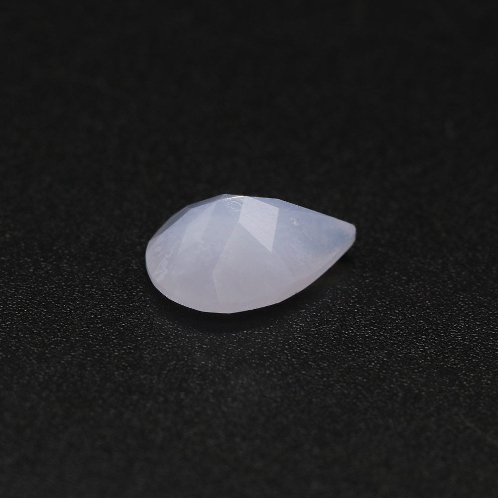 Blue Lace Agate Pear Faceted
