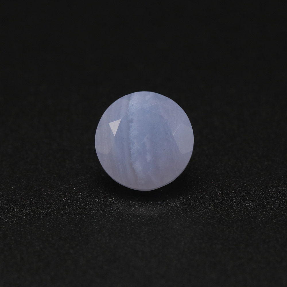 Blue Lace Agate Round Faceted