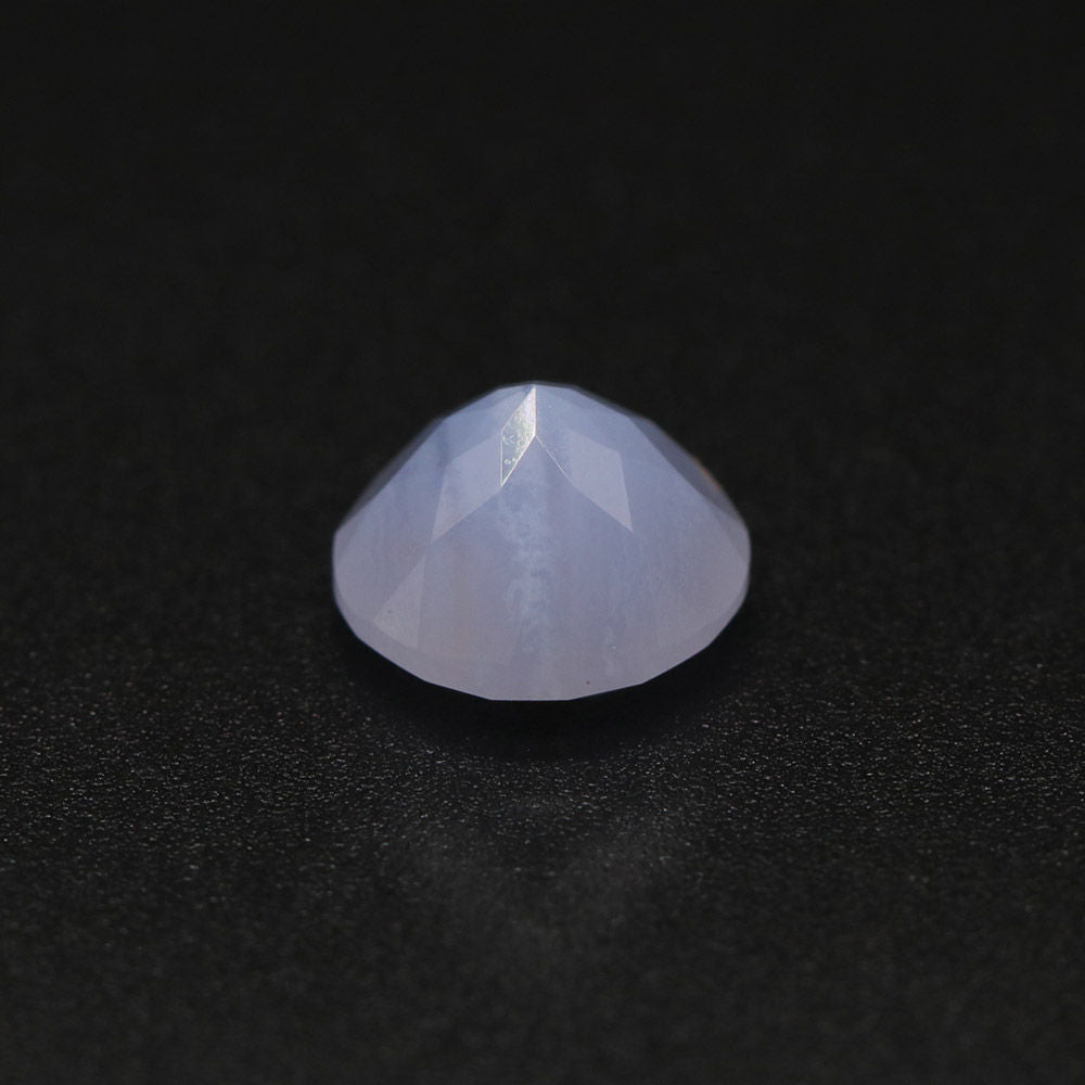 Blue Lace Agate Round Faceted