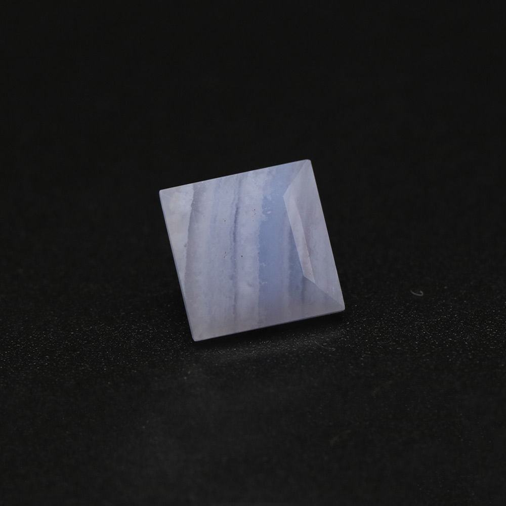 Blue Lace Agate Square Faceted