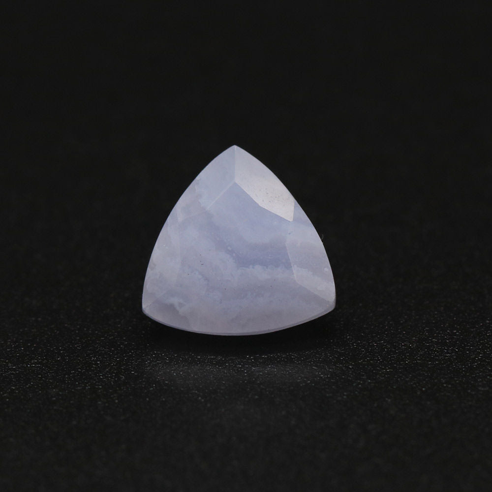 Blue Lace Agate Trillion Faceted