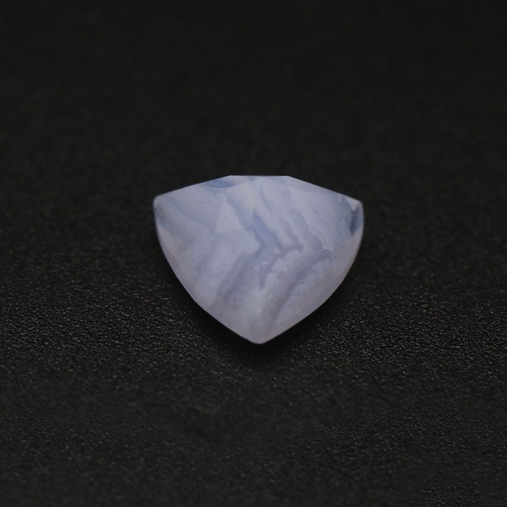 Blue Lace Agate Trillion Faceted