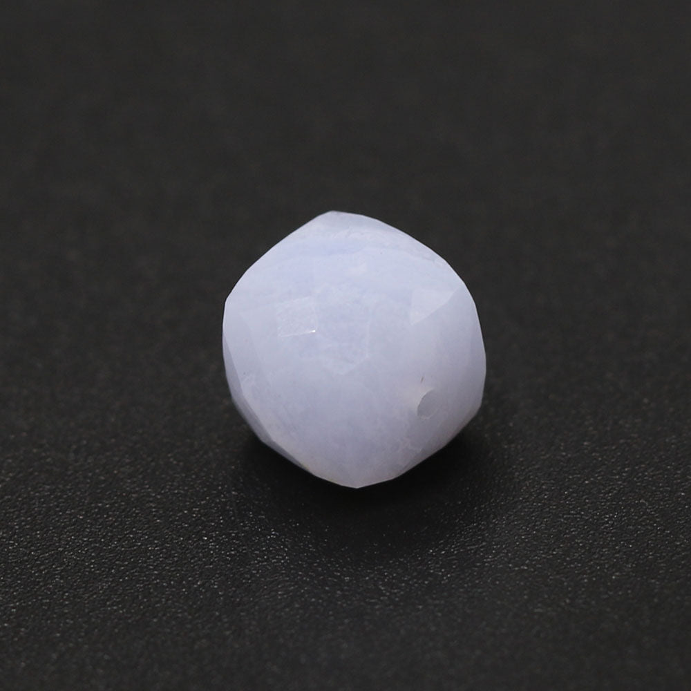 Blue Lace Agate Cube Faceted (Full Drill)