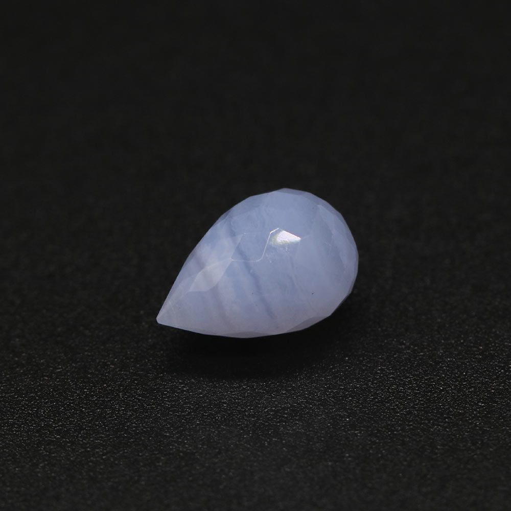 Blue Lace Agate Drops Briolette (Side Drill)