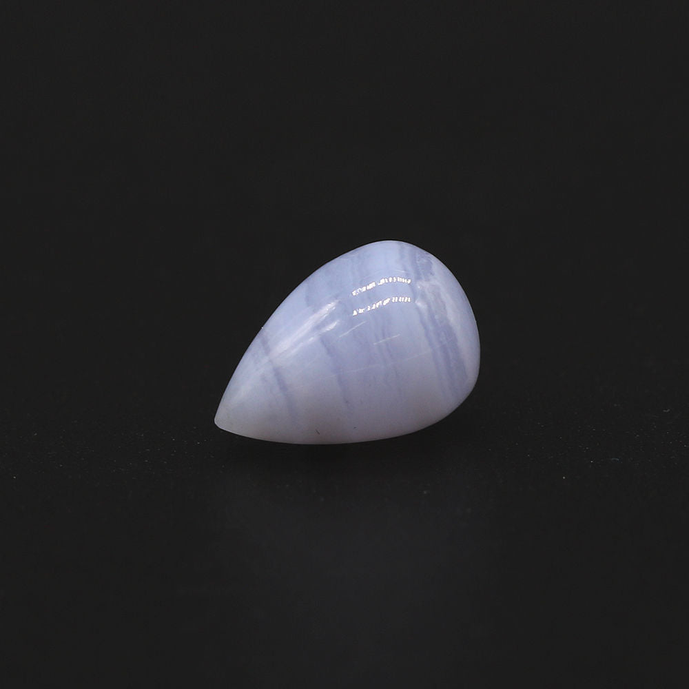 Blue Lace Agate Smooth Drops Briolette (Side Drill)