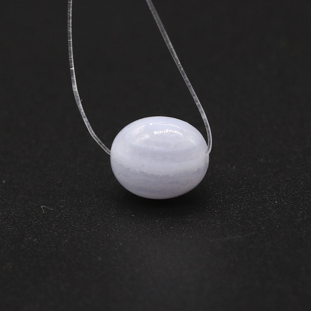 Blue Lace Agate Smooth Oval (Full Drill)
