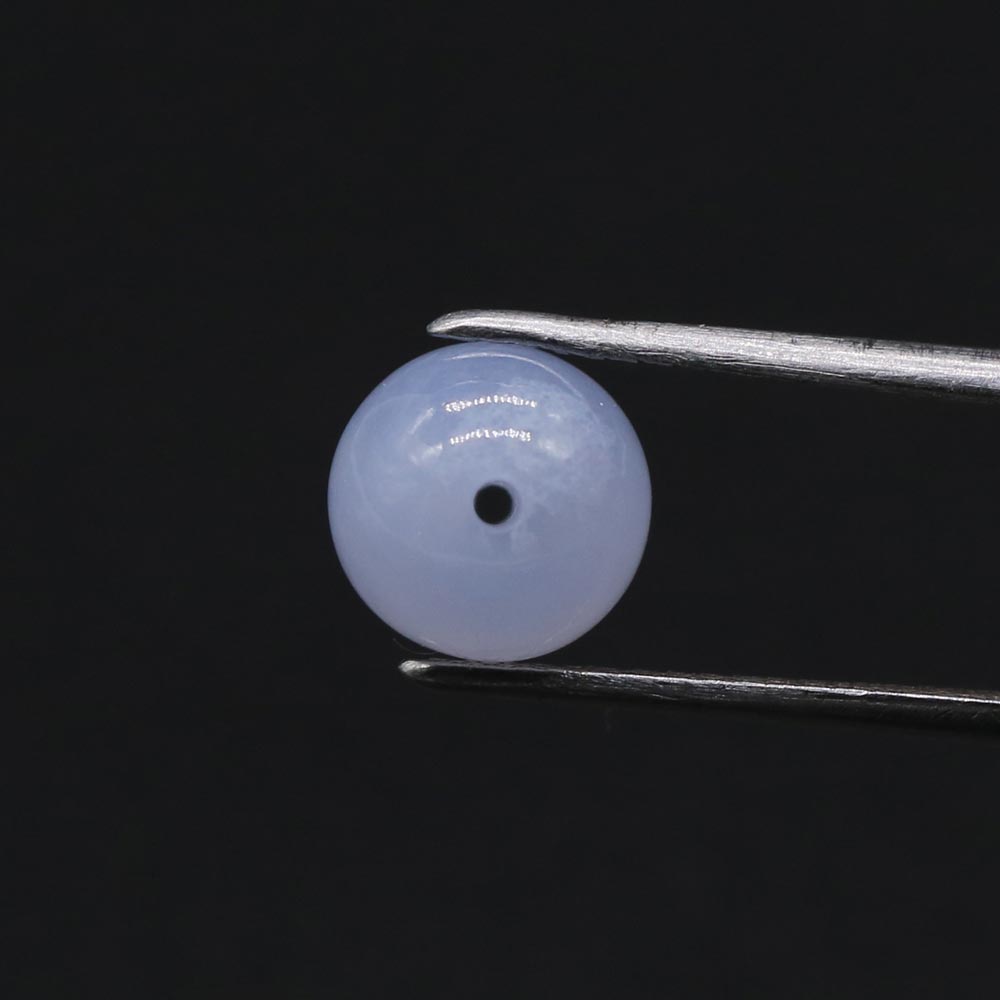 Blue Lace Agate Smooth Round Balls (Full Drill)
