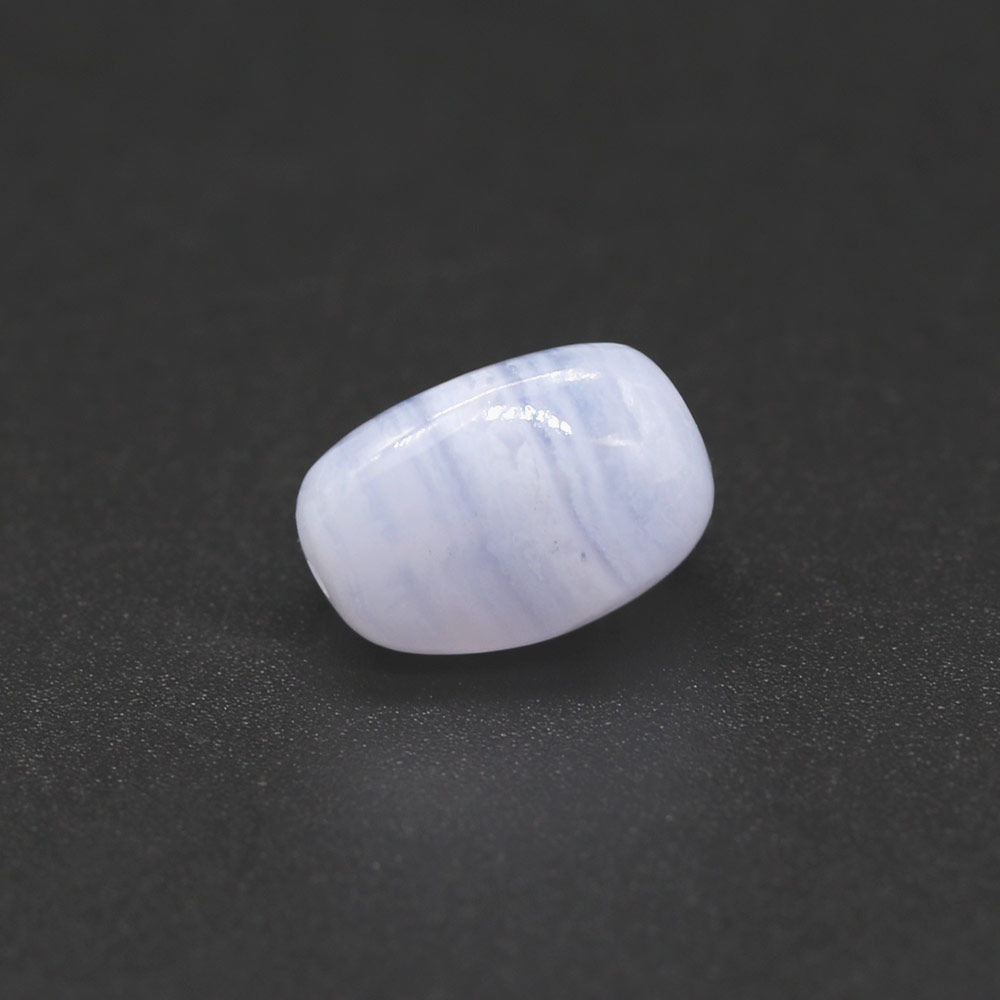 Blue Lace Agate Smooth Tumbled (Full Drill)