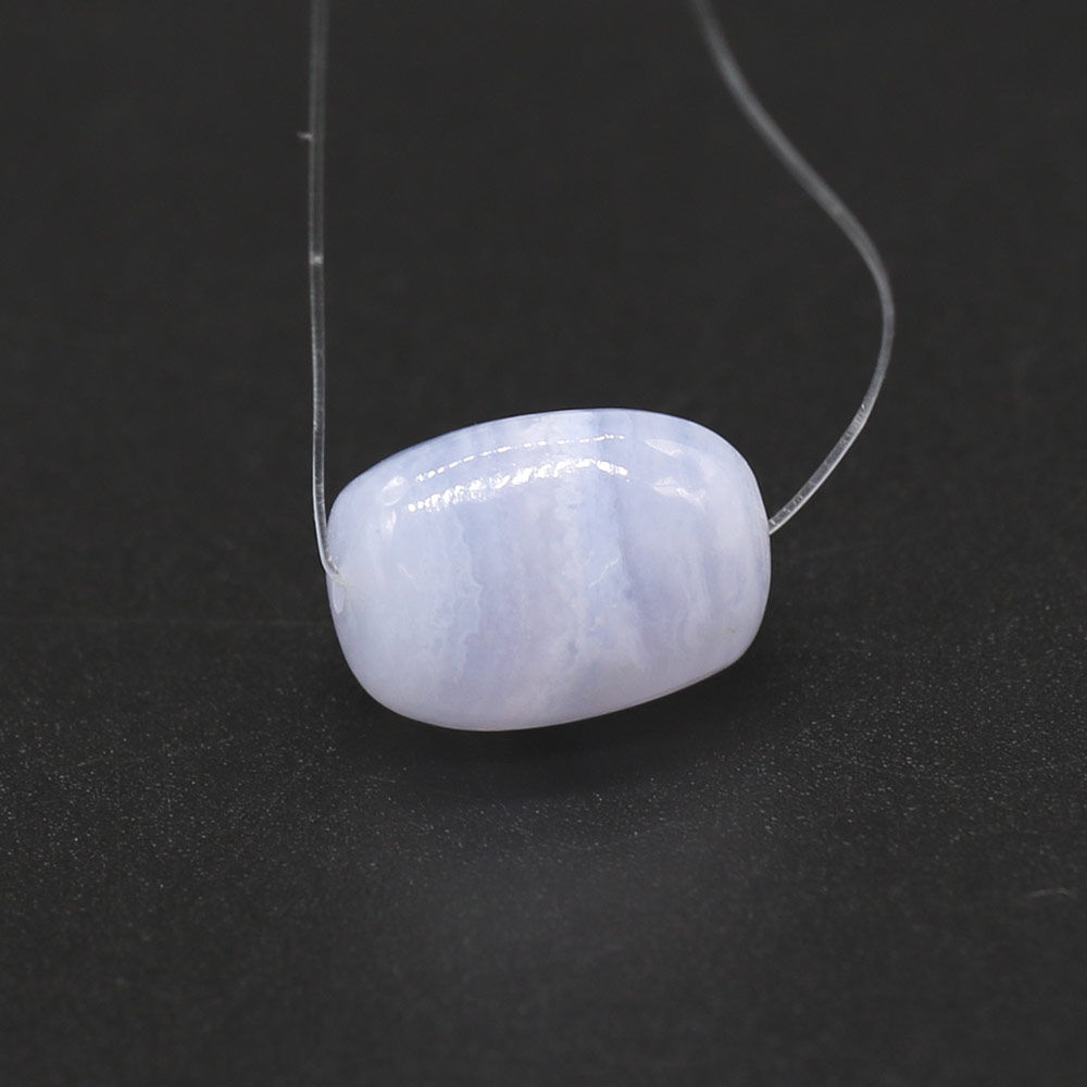 Blue Lace Agate Smooth Tumbled (Full Drill)