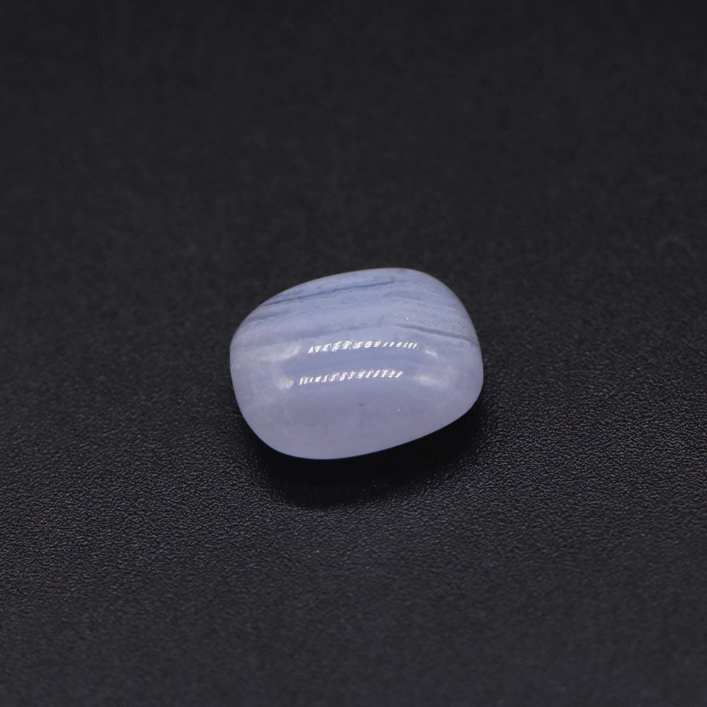 Blue Lace Agate Smooth Elongated Cushion Briolette