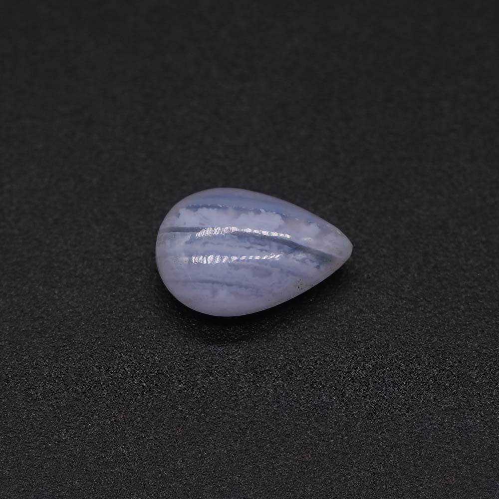 Blue Lace Agate Smooth Pear Briolette
