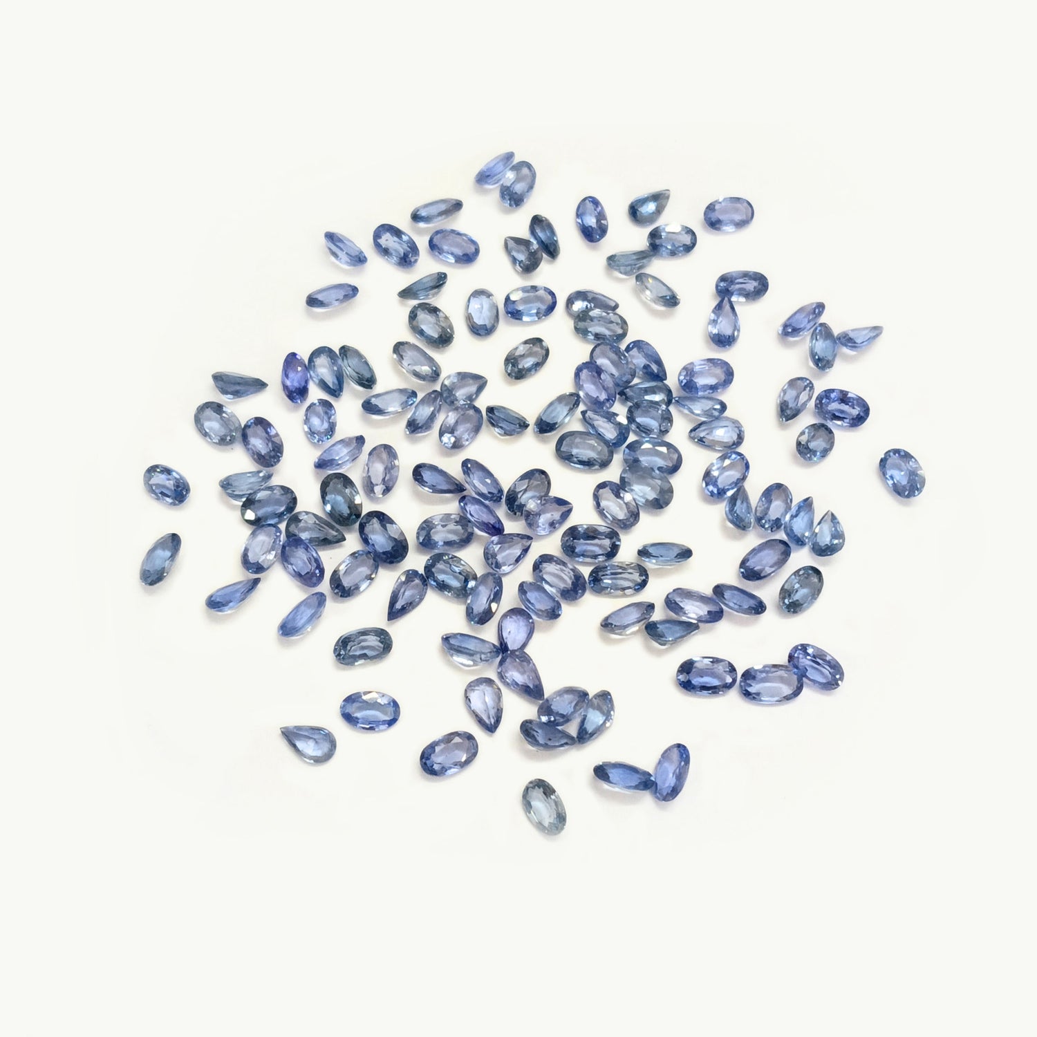 Natural Blue Sapphire (Ceylon) (Heated) 4.50x3mm to 5x3mm Mix Shape Faceted