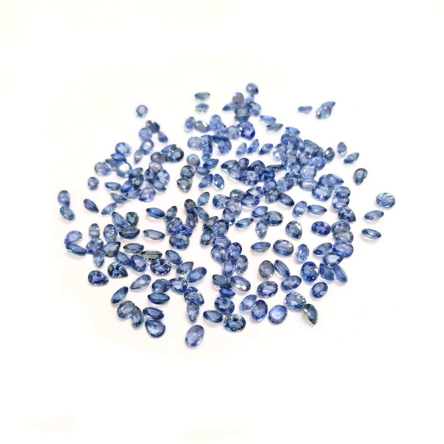 Natural Blue Sapphire (Ceylon) (Heated) 4x3mm Mix Shape Faceted