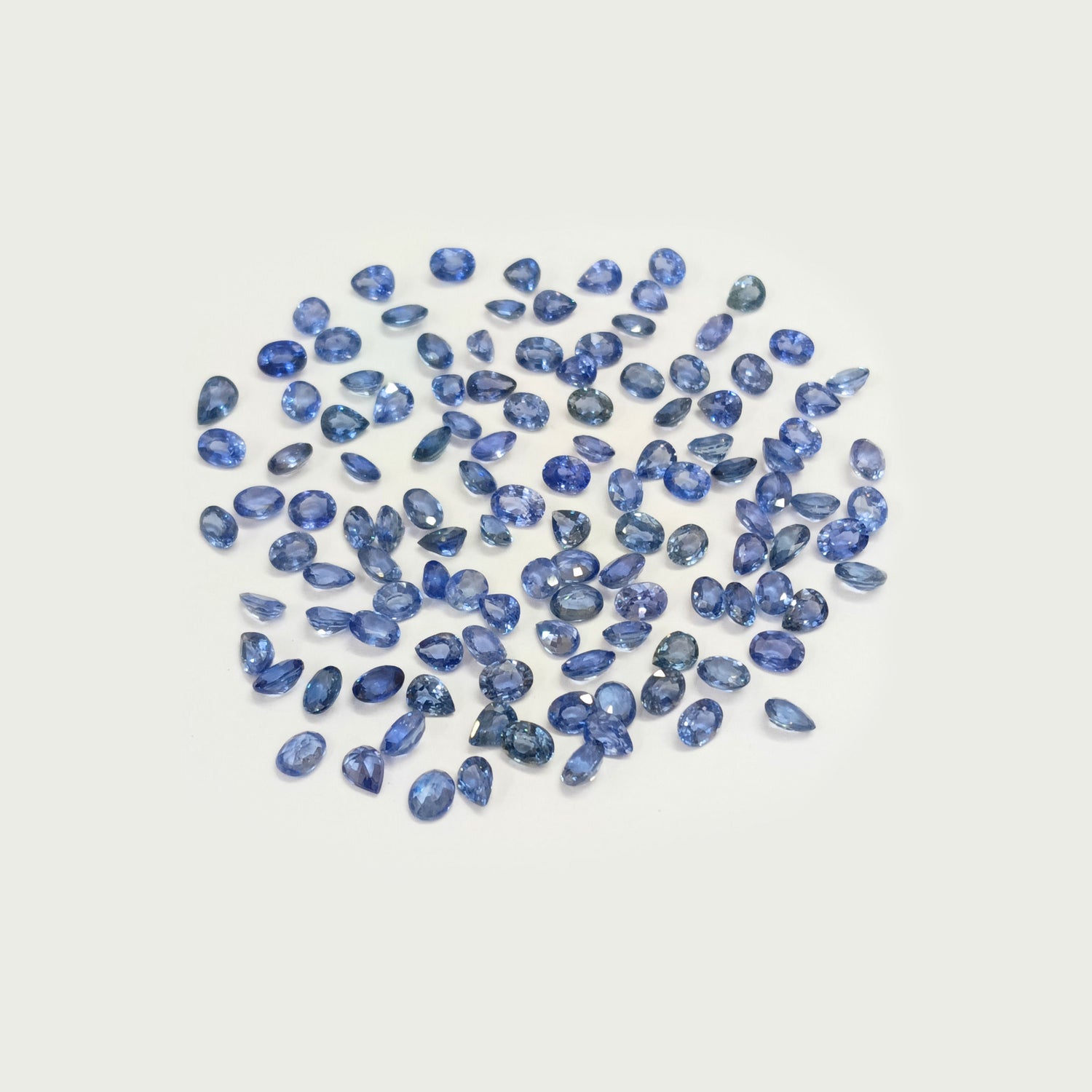 Natural Blue Sapphire (Ceylon) (Heated) 4x3mm Mix Shape Faceted