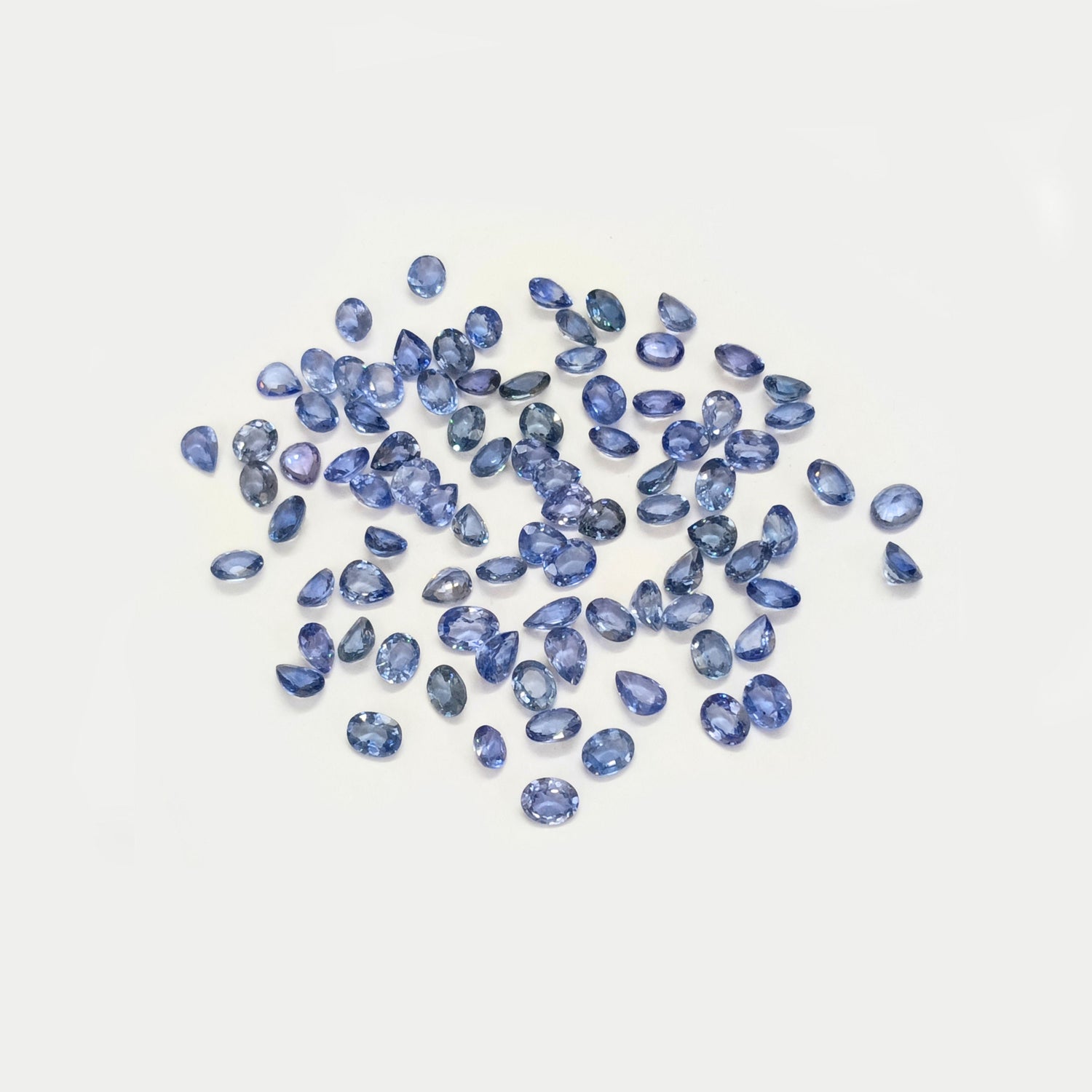 Natural Blue Sapphire (Ceylon) (Heated) 5x4mm Mix Shape Faceted