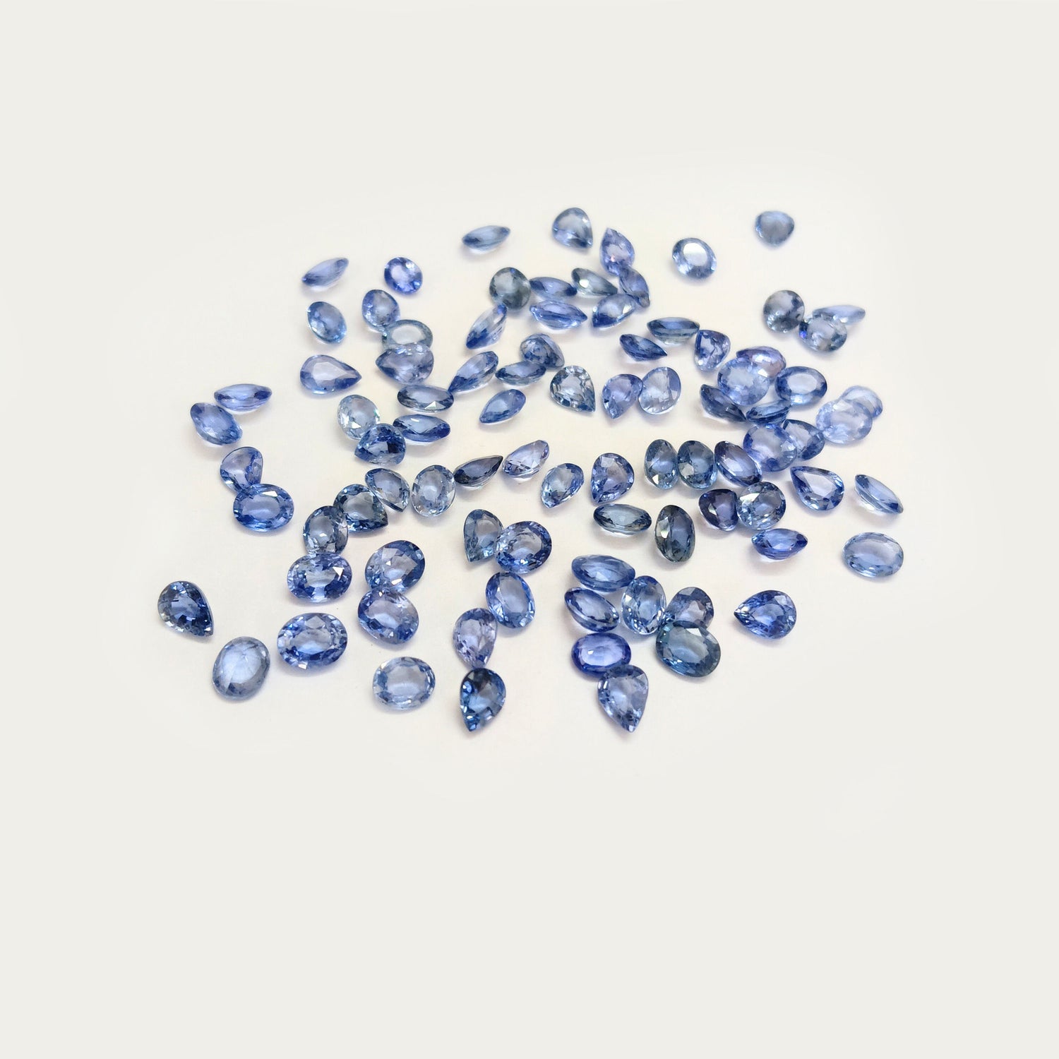 Natural Blue Sapphire (Ceylon) (Heated) 5x4mm Mix Shape Faceted