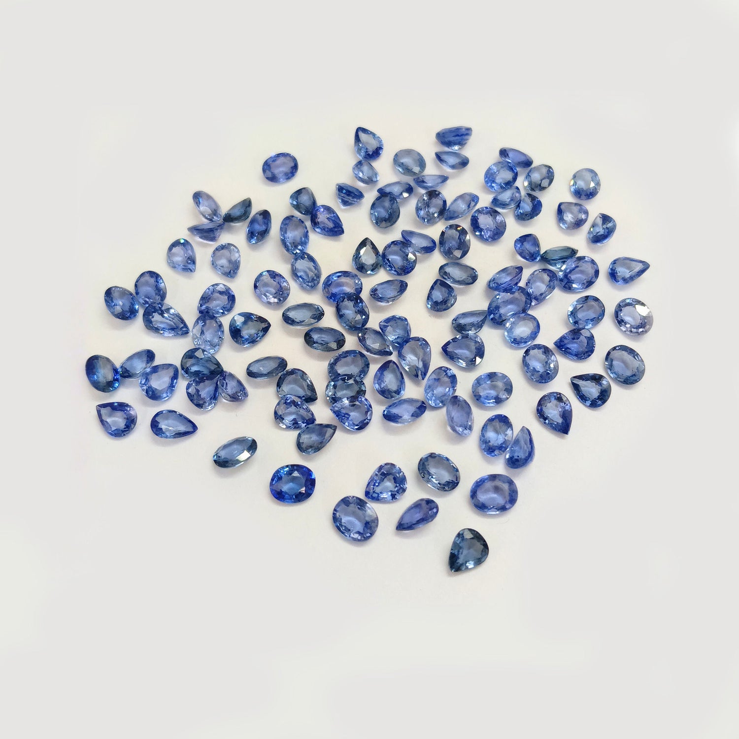 Natural Blue Sapphire (Ceylon) (Heated) 5x4mm Mix Shape Faceted
