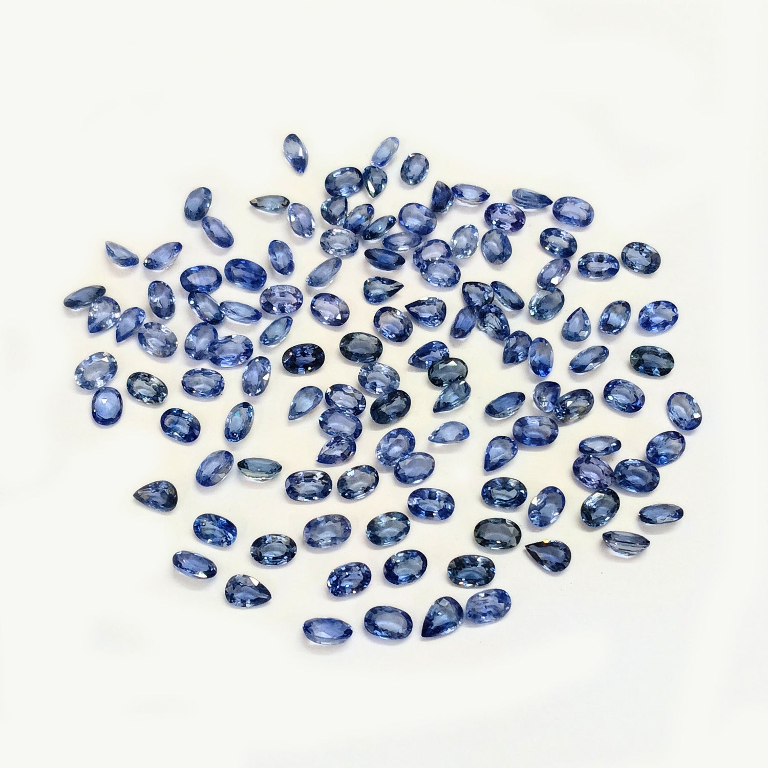 Natural Blue Sapphire (Ceylon) (Heated) 6x4mm Mix Shape Faceted
