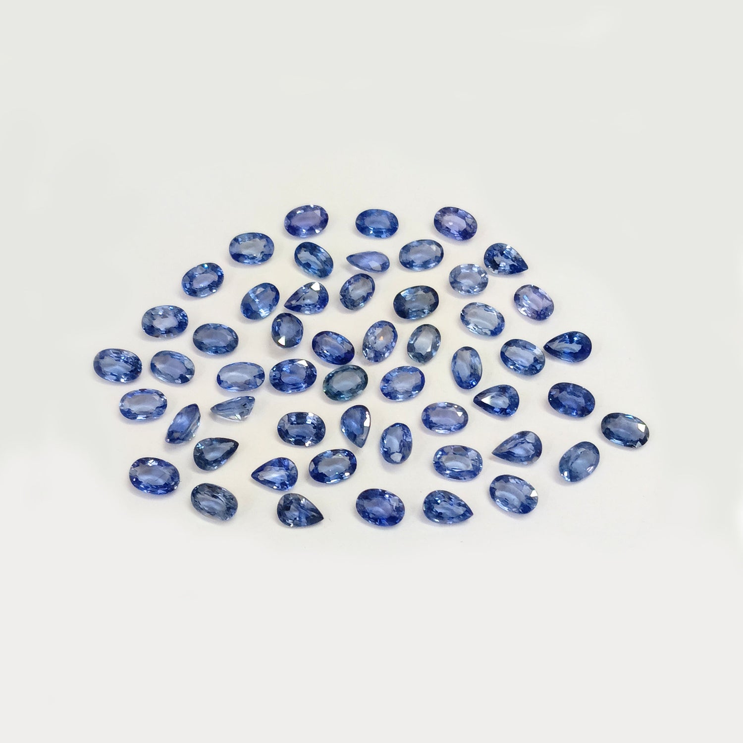 Natural Blue Sapphire (Ceylon) (Heated) 6x4mm Mix Shape Faceted