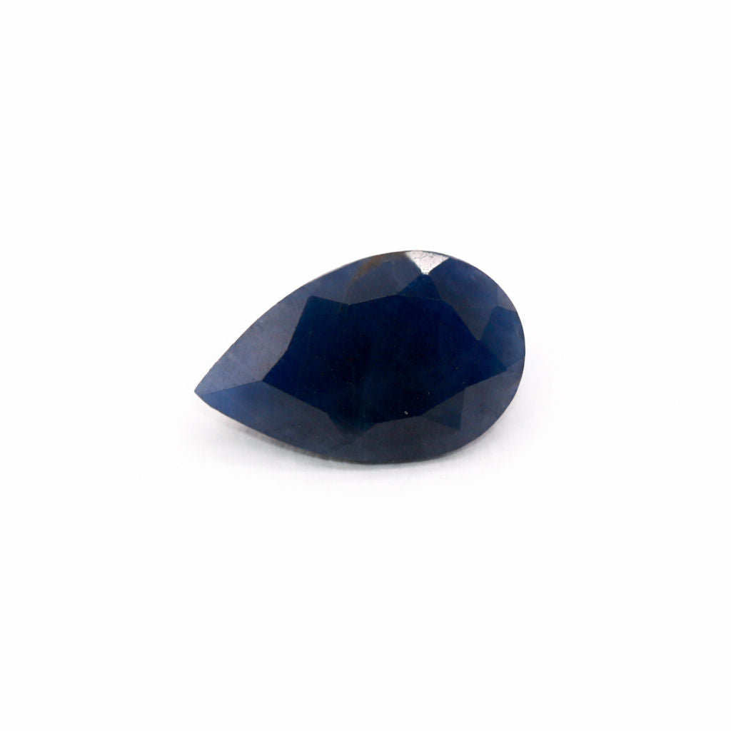 Blue Sapphire (Mozambique) (Untreated) Pear Faceted