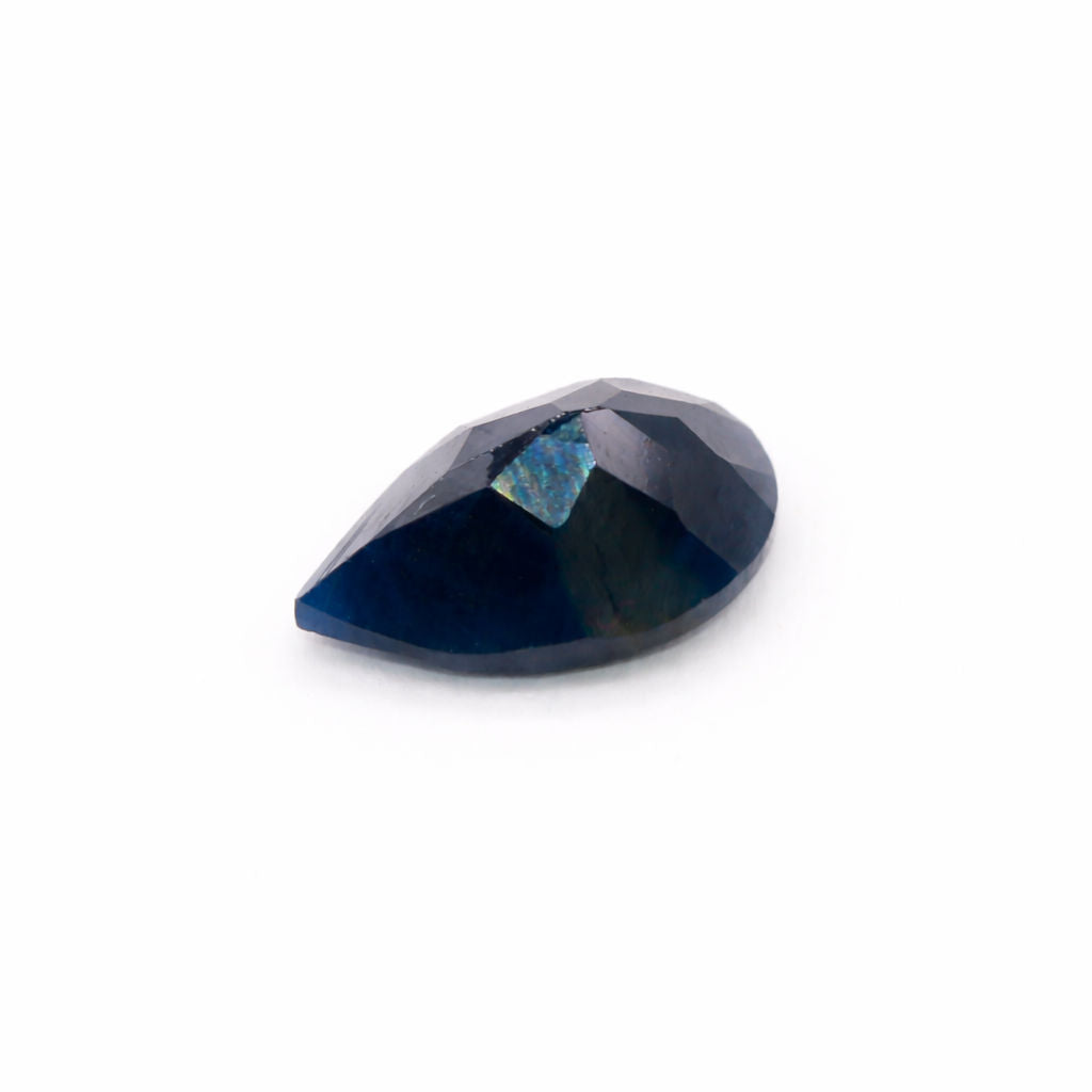 Blue Sapphire (Mozambique) (Untreated) Pear Faceted